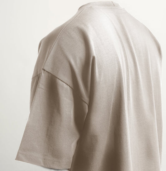 Smokey Taupe Oversized Graphic TeeBeach