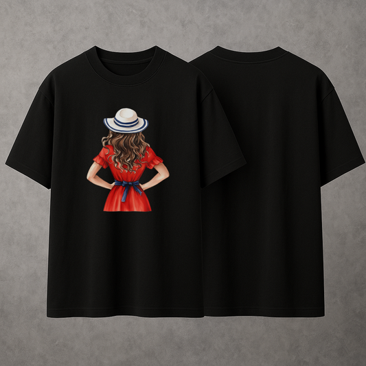 Black Oversized Summer Tee